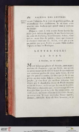 (Lettre CCXXI - CCXXX)