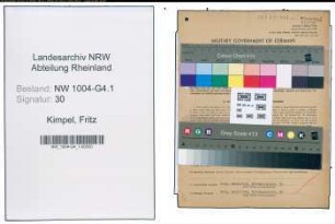 Entnazifizierung Fritz Kimpel , geb. 13.09.1898 (Buchhalter)
