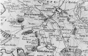 Hoyerswerda. Geognostische Karte der Preußischen Oberlausitz, von Glocker, 1857 (Sign.: VII 65)