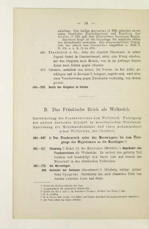 B. Das Fränkische Reich als Weltreich