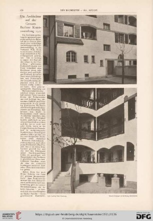 Die Architektur auf der Grossen Berliner Kunstausstellung 1911