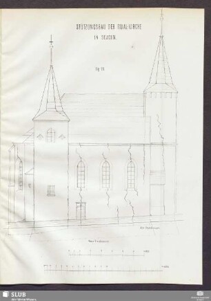 Stützungsbau der Filial-Kirche in Sejcin