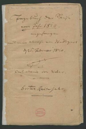 Tagebuch 1810/1811