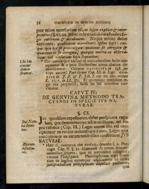 56-66, Kapitel IV: De genvina methodo tractandi in specie ius naturae