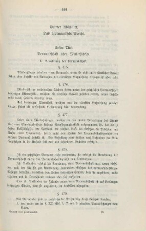 Dritter Abschnitt. Das Vormundschaftsrecht