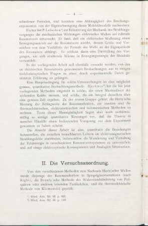 II. Die Versuchsanordnung.