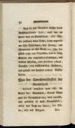 Von der Unrechtmäßigkeit der Knechtschaft.