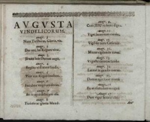 Augusta Vindelicorum.