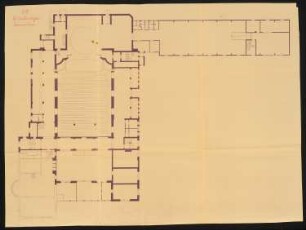Stadttheater, Wilhelmshaven: Grundriss 1:100