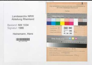 Entnazifizierung Hans Heinemann , geb. 09.12.1872 (Generaloberarzt)