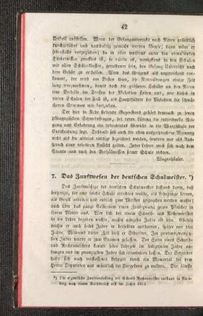 ¬Das¬ Zunftwesen der deutschen Schulmeister