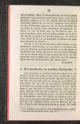 ¬Das¬ Zunftwesen der deutschen Schulmeister
