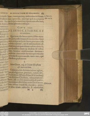 Caput XXII De Invocatione Et iuramento.