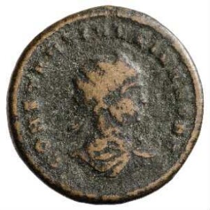 Münze, Follis, Aes 3, 319 n. Chr.