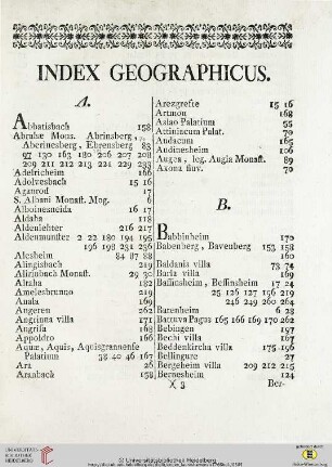 Index Geographicus