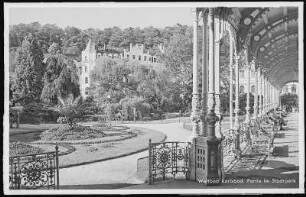 Weltbad Karlsbad. Partie im Stadtpark