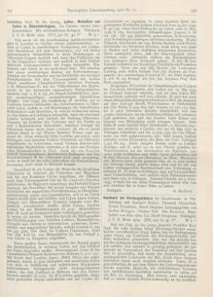 337-338 [Rezension] Loesche, Georg, Luther, Melanchthon und Calvin in Österreich-Ungarn