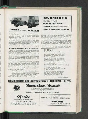Hermann Claudius wird 95 Jahre alt