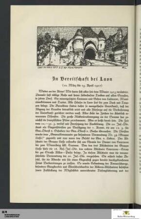 In Bereitschaft bei Laon
