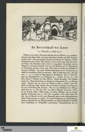 In Bereitschaft bei Laon