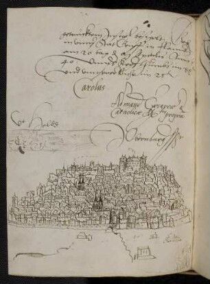 Stadtansicht: Nürberg von Südosten.