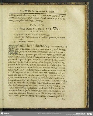 Cap. XXII. De Praescriptione Actionis Aedilitiae