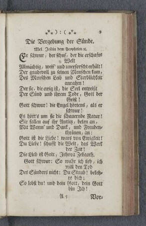 Die Vergebung der Sünde.