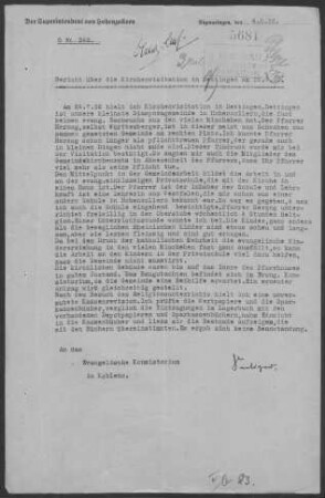 Dettingen (Horb): Visitationsbericht 1932