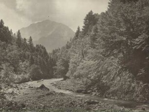 Allgäuer Alpen. Breitachtal bei Oberstdorf. Im Hintergrund der "Zwölfer", ein 2224 m hoher Berggipfel.