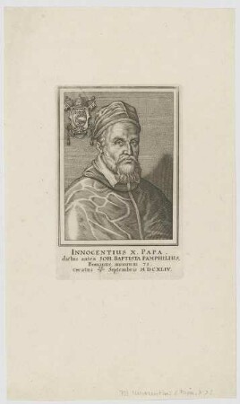 Bildnis des Innocentius X. Papa