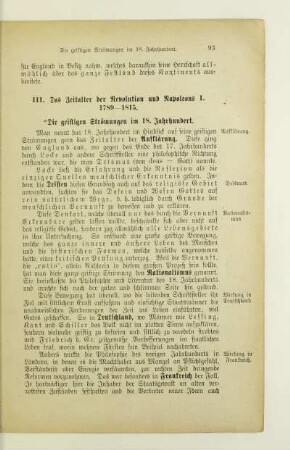 III. Das Zeitalter der Revolution und Napoleons I. 1789 - 1815