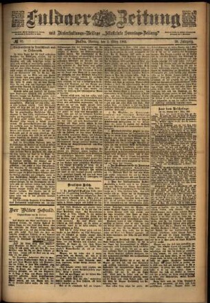 Ausgabe vom Montag, den 03. März 1902.