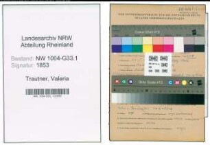 Entnazifizierung Valeria Trautner , geb. 24.01.1901 (Musiklehrerin)
