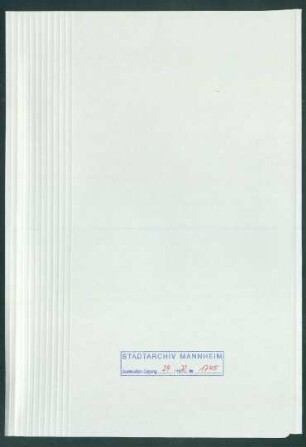 "Denkschriften"