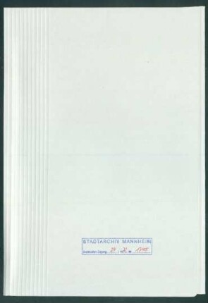 "Denkschriften"