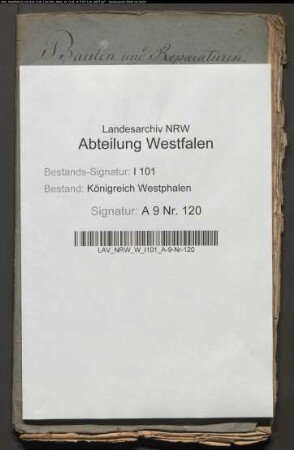 Reparatur der dem Domkapitel Paderborn gehörenden Zehntscheune zu Lichtenau; Einrichtung zu Kornböden