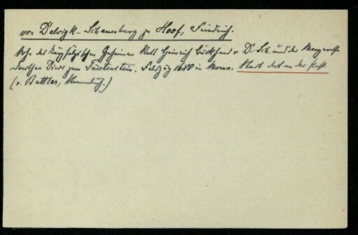 Dalwigk-Schauenburg zu Hoof, Friedrich von