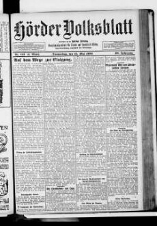 Hörder Volksblatt. 1884-1934