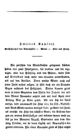 Zweites Kapitel: Beschaffenheit der Atmosphäre - Winde - Ebbe und Flut.