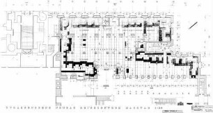 Stuttgart Hbf: Empfangsgebäude Reisezentrum Straßenebene Eckbau