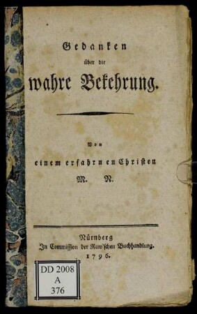 Gedanken über die wahre Bekehrung
