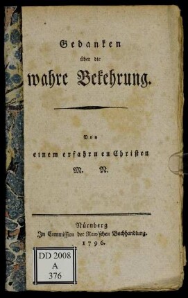 Gedanken über die wahre Bekehrung