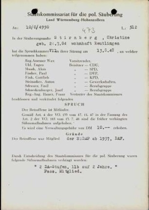 Stirnberg, Christine
