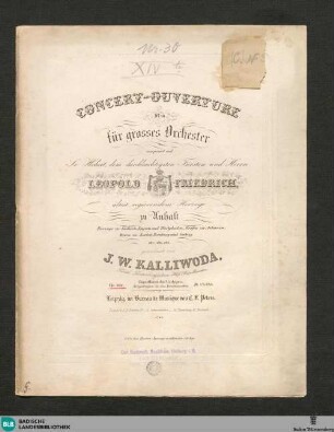 Concert-Ouverture No. 14 für grosses Orchester : Op. 206