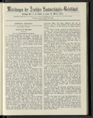 Beilage Nr. 9 zu Stück 11 vom 14. März 1903.