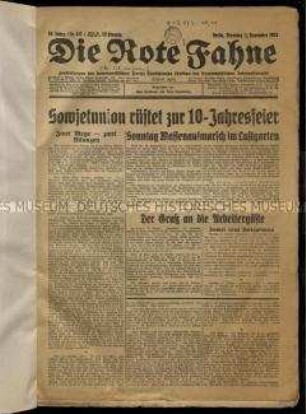 Sozialistische Zeitung. 10. Jahrgang 1927