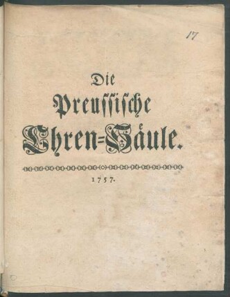 Die Preussische Ehren-Säule