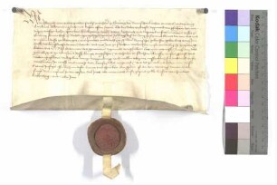 Der Propst von Ellwangen stimmt dem Verkauf des Burghofs zu Röhlingen an das Kapitel zu Ellwangen durch Sigmund von Pfahlheim (Pfalhein) als Lehnsherr zu.