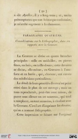Paragraphe quatrième