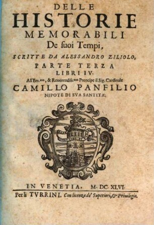 Delle historie memorabili de' nostri tempi, 3